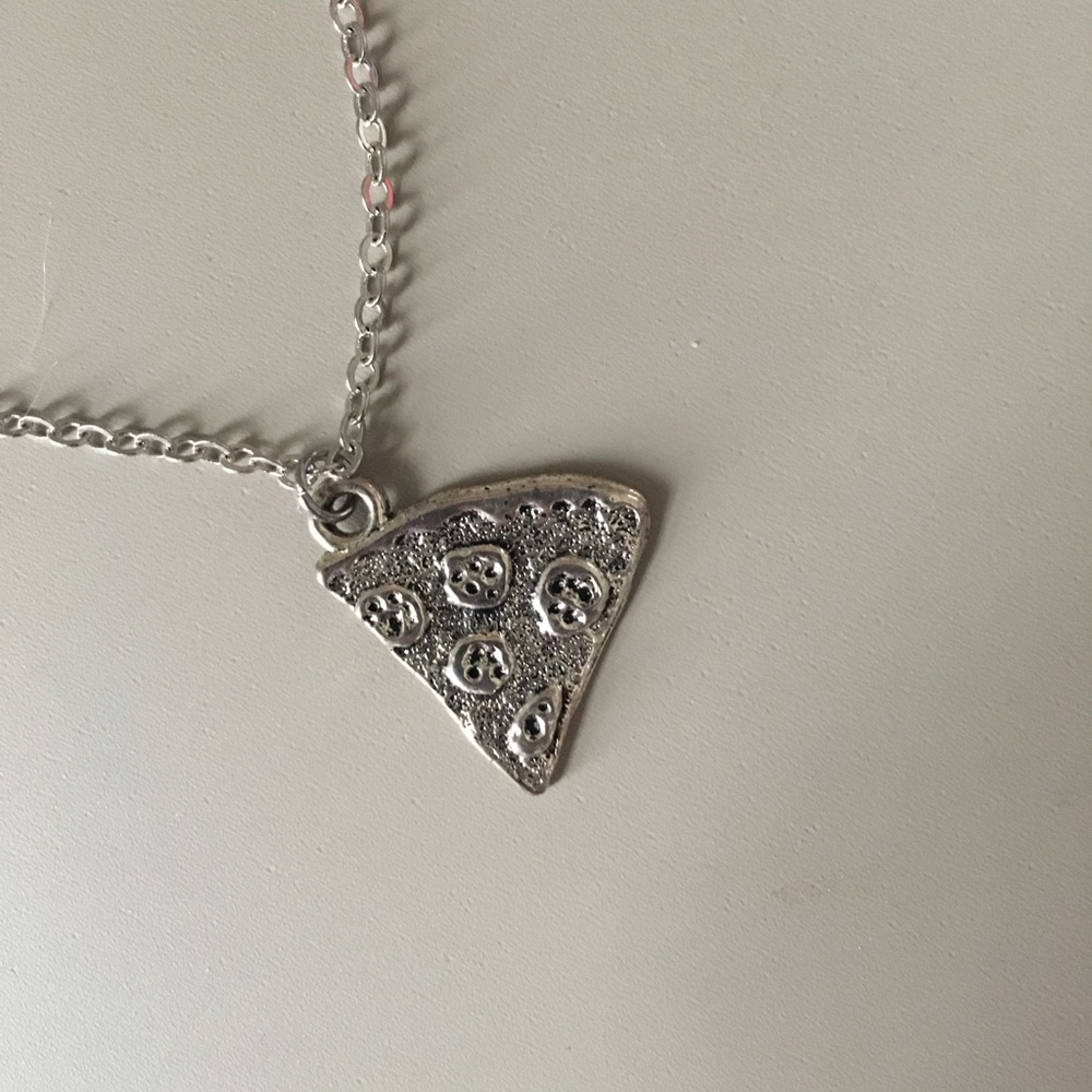Pizza slice necklace
